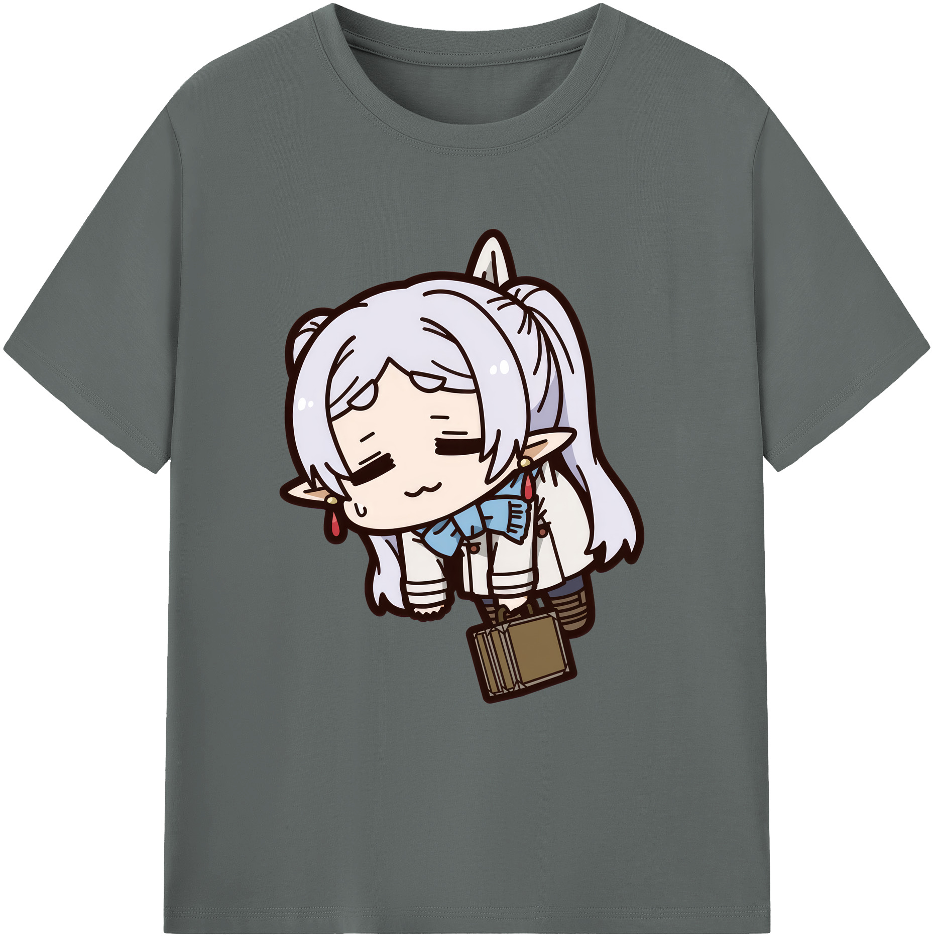 （画像用） 葬送のフリーレン Frieren 綿100％ メンズ半袖Tシャツ｜肌触りやわらか＆通気性